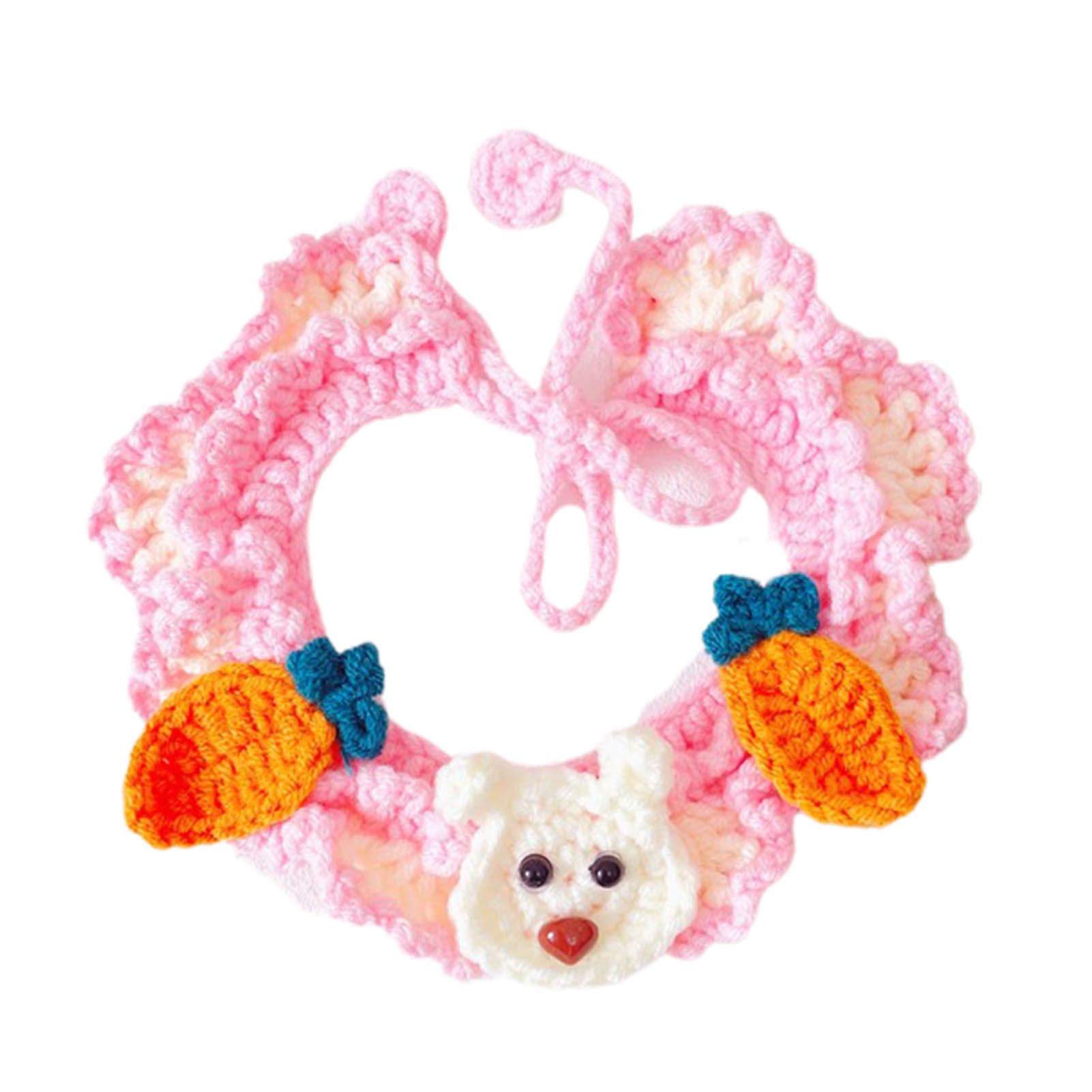 Pet Scarf Bunny Carrot Pattern Casual Cat Neckerchief Neck cessory