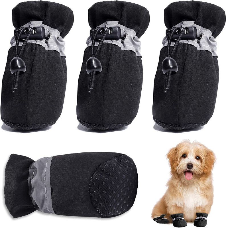 KUTKUT Shoes for Dog  (Black)
