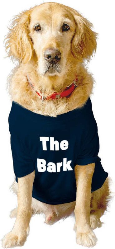 RUSE T-shirt for Dog  ("THE BARK AND THE BITE" Printed Tee Gift for Dogs(Navy)XS)