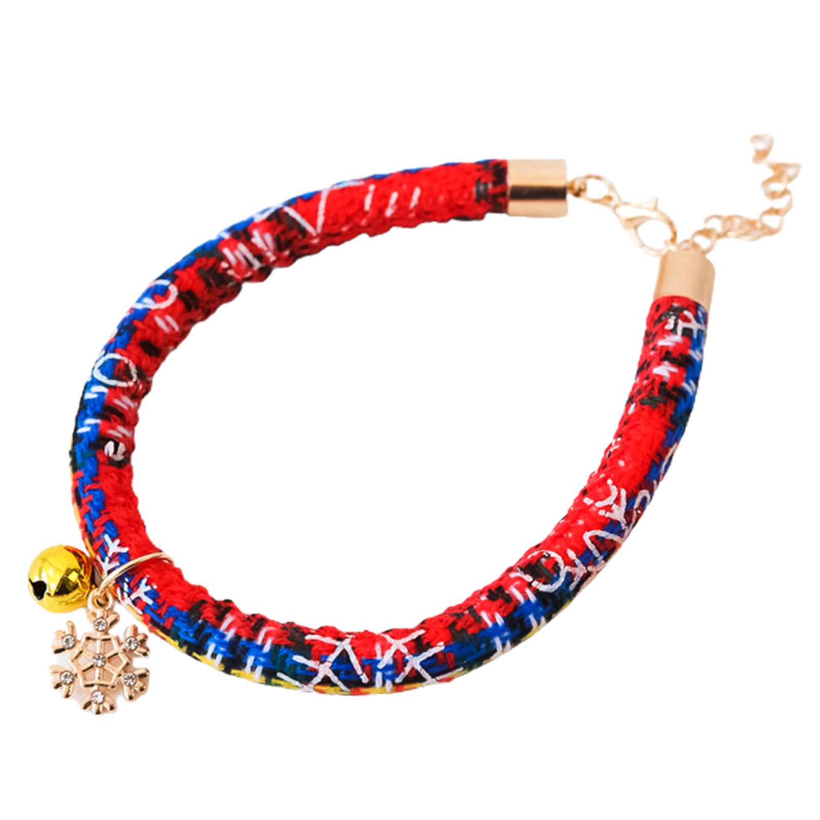 Dog Collar Festival Ambience Lovely Cat Collar with Xmas Themed Pendant