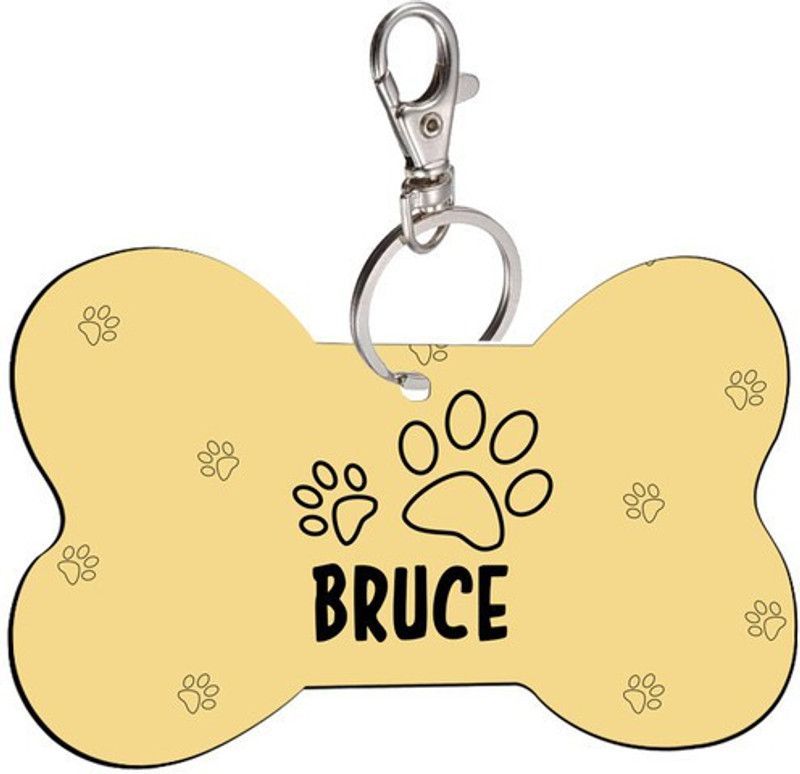 SKY TRENDS Info Engraved Dog Collar Charm  (Multicolor, Bone)