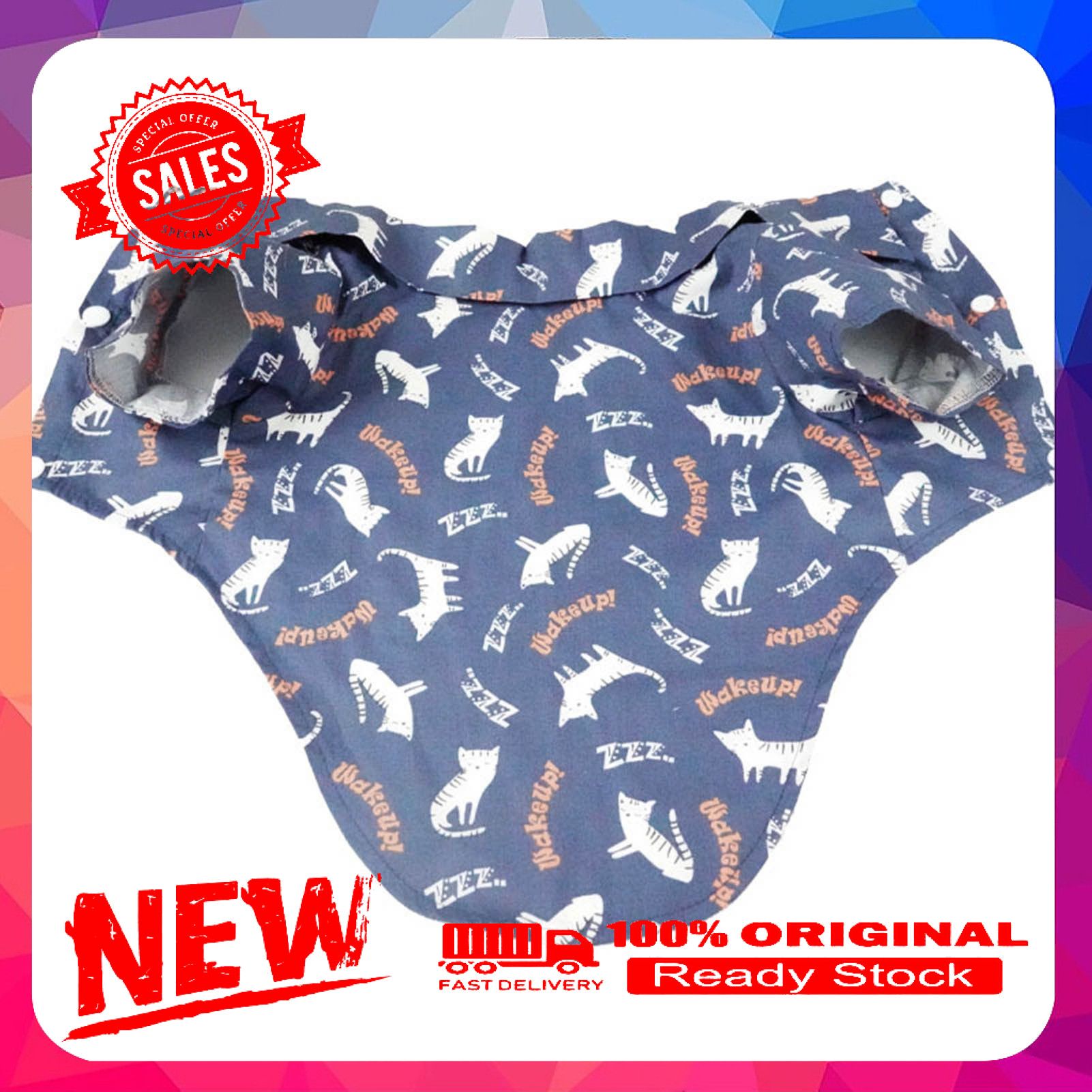 Pet Shirt Cartoon Fruit Pattern Dress-up Elastic Pet Dogs Short Sleeves Cardigan Pajamas for Teddy