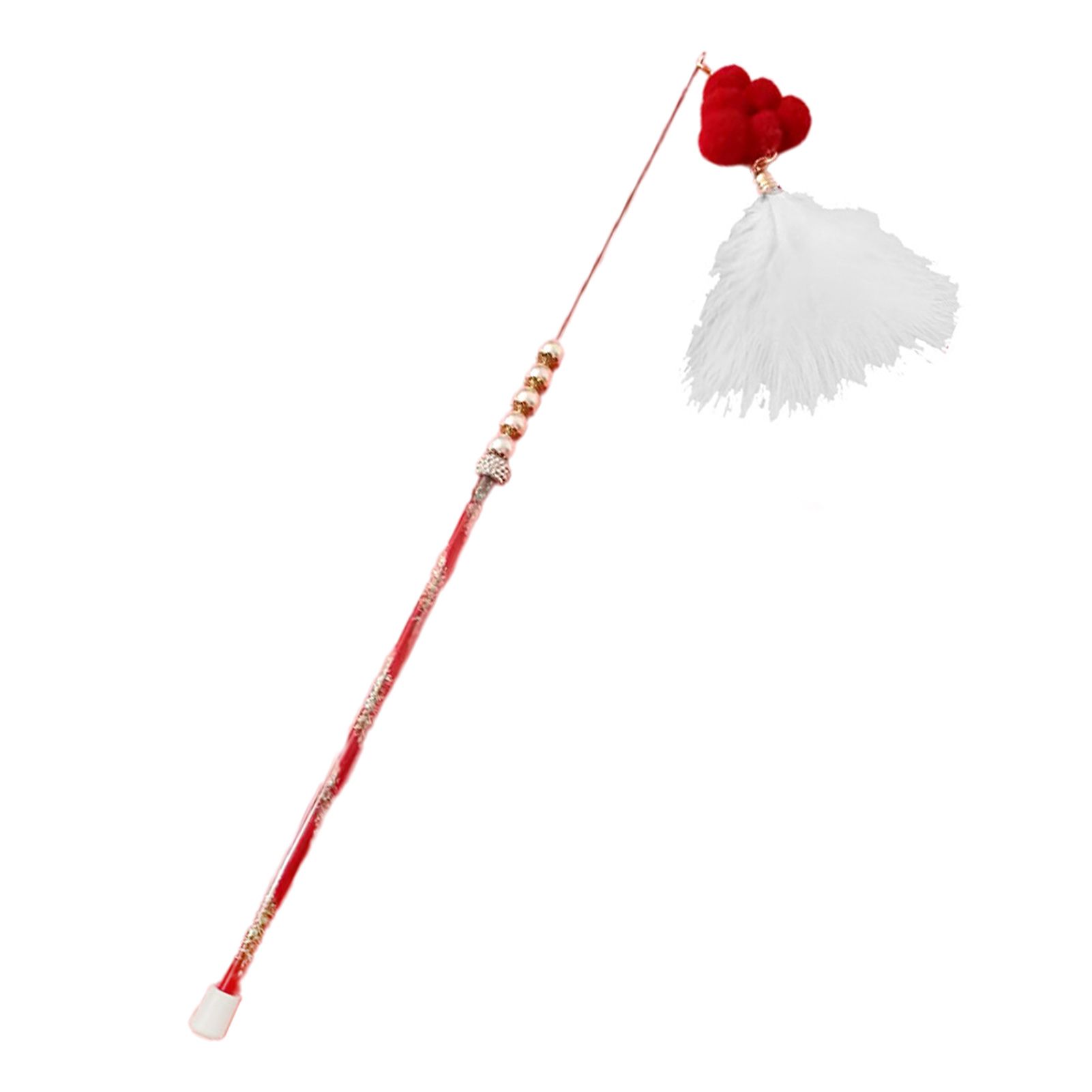 Cats Toy Eye-catching Kitten Feather Teaser Wand