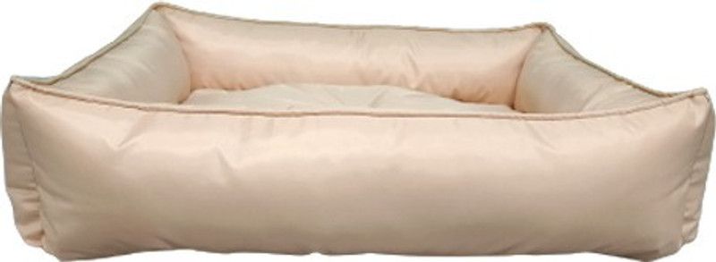 Flipkart Perfect Homes Studio Square Polyster Waterproof fabric Dog | Cat bed soft wall L Pet Bed  (Beige)