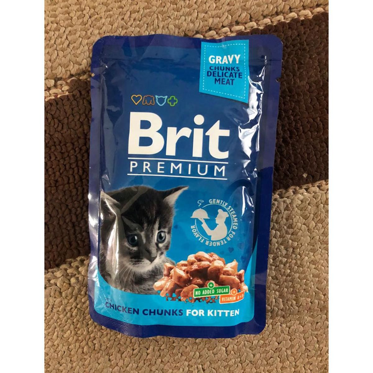 Brit Premium With Chicken Chunks For Kitten Gravy 100g