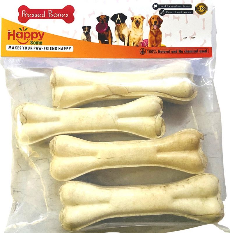 5 Inches Rawhide Bone Pack of 4 Chicken 0.28 kg (4x0.07 kg) Dry Young Dog & Cat Food