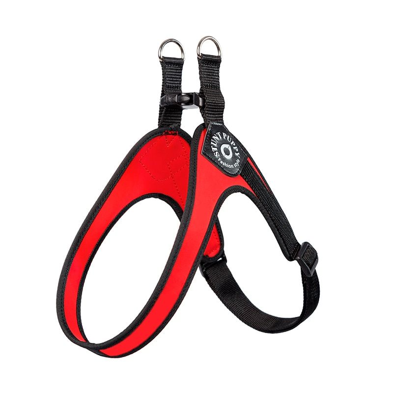 Stunt Puppy Small  Harness Adjustable Girth Step-In Harness French Bull Shih Tzu Chihuahua Beagle Bull Terrier Pet Harness