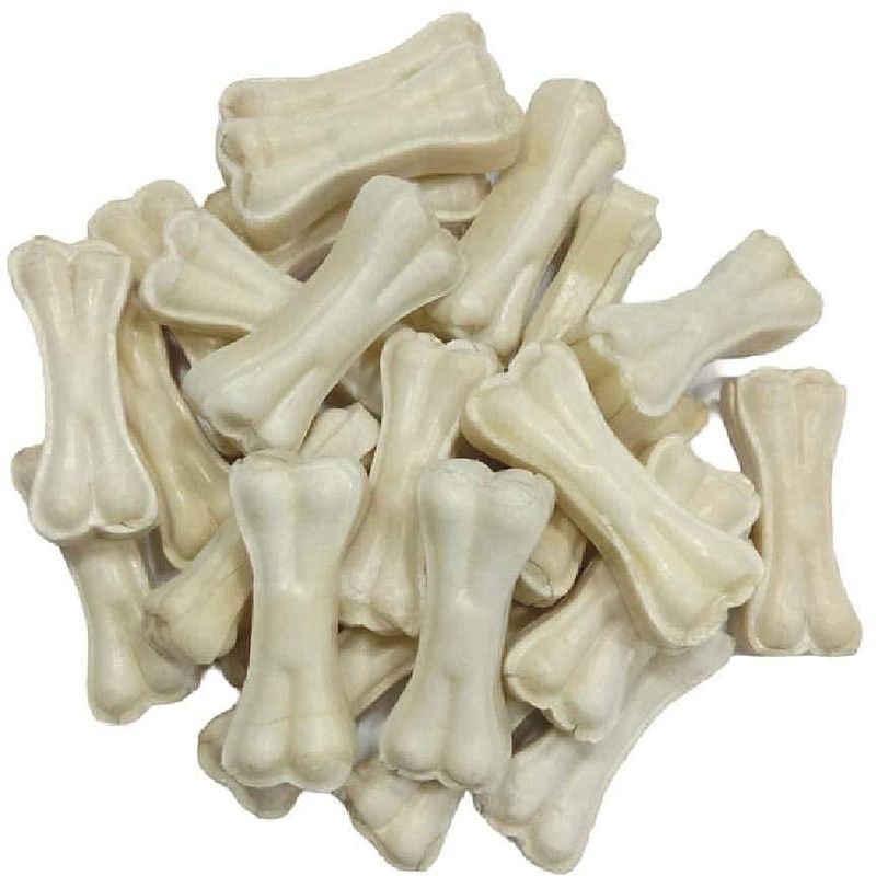 Hundur Store Calcium Press Dog Bone 3inch Makes Teeth & Gums Healthy | Long Lasting Treats Chicken Dog Chew  (1 kg, Pack of 1)
