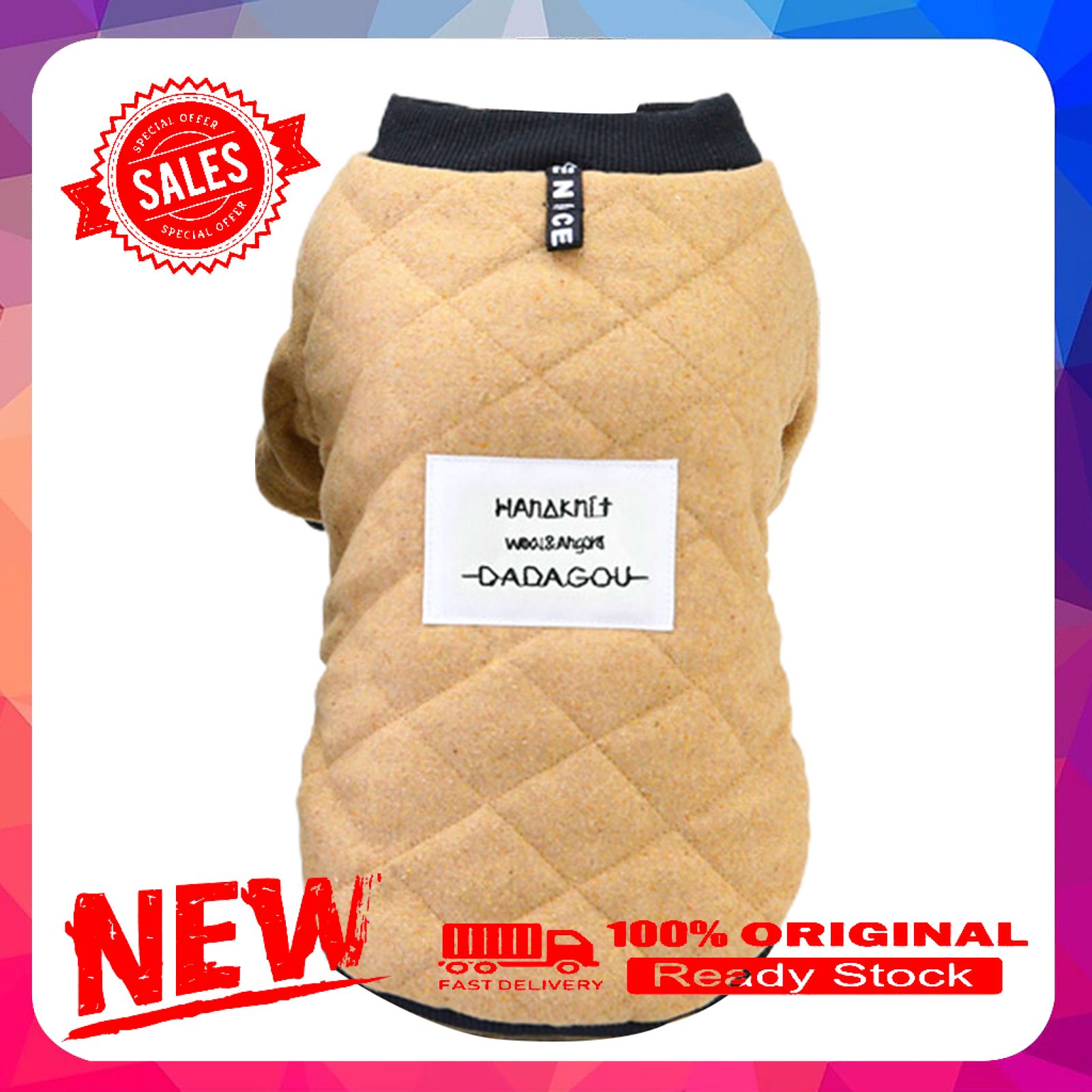 Vist Fox Pet Clothes Solid Color Keep Warmth Skin-friendly Fashion Pet Dogs Coat Costume for Teddy