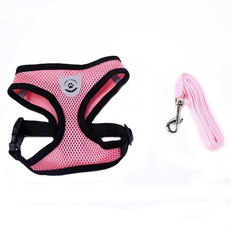 Mesh Small  Harness and Leash Set Puppy  Vest Harness For Chihuahua Pug Bull arnes perro   Harness Vest petshop