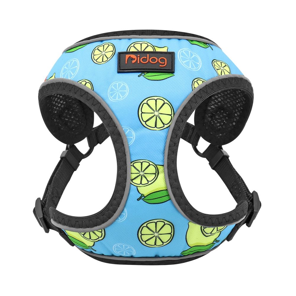 Cute   Harness Fruit Printed Puppy Pet Harness Nylon Mesh Small s Chihuahua Harness Vest Reflective for Yorkshire