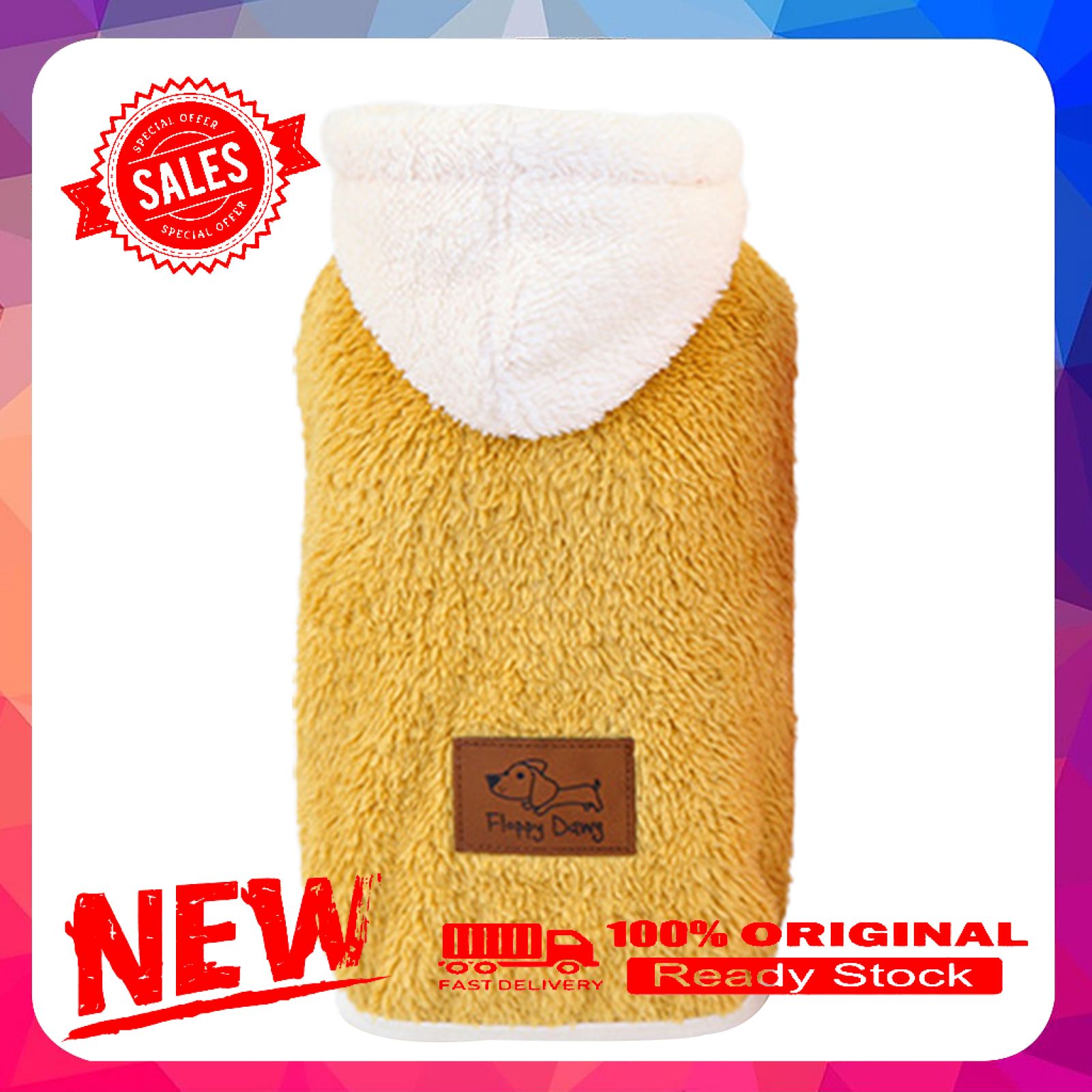Vist Fox Dog Sweatshirt Tricolor Keep Warmth Adorable Cute Pet Hoodie Costume for Autumn Winter
