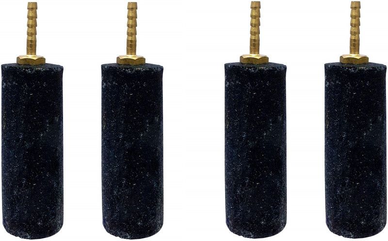 srimuniswarrtraders 4 PCS Air Stone for aquarium Bubble Diffuser for Aquarium Hydroponics/Biofloc Big Air Stones with Brass Nozzle Aquarium Air Stone  (4 Stones)