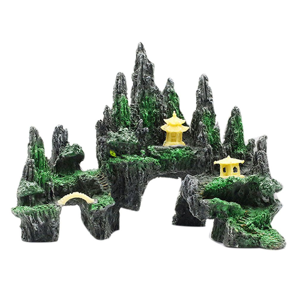 Resin Simulation Rockery Artificial Hill Aquarium Fish Tank Landscape Ornaments