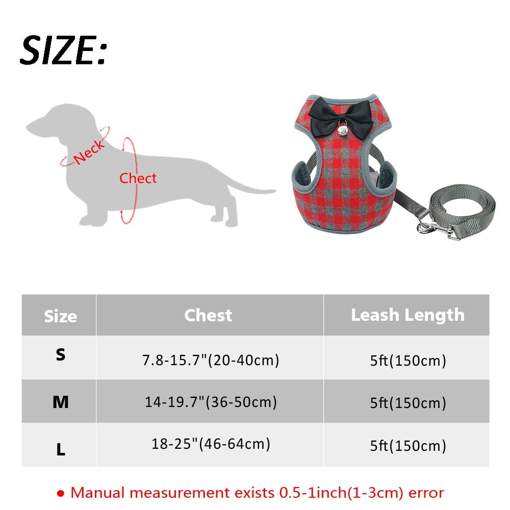 Breathable Small  Harness Nylon Pet Puppy Harness and Leash Soft   Hanresses Chihuahua Yorkshire Vest ng Lead