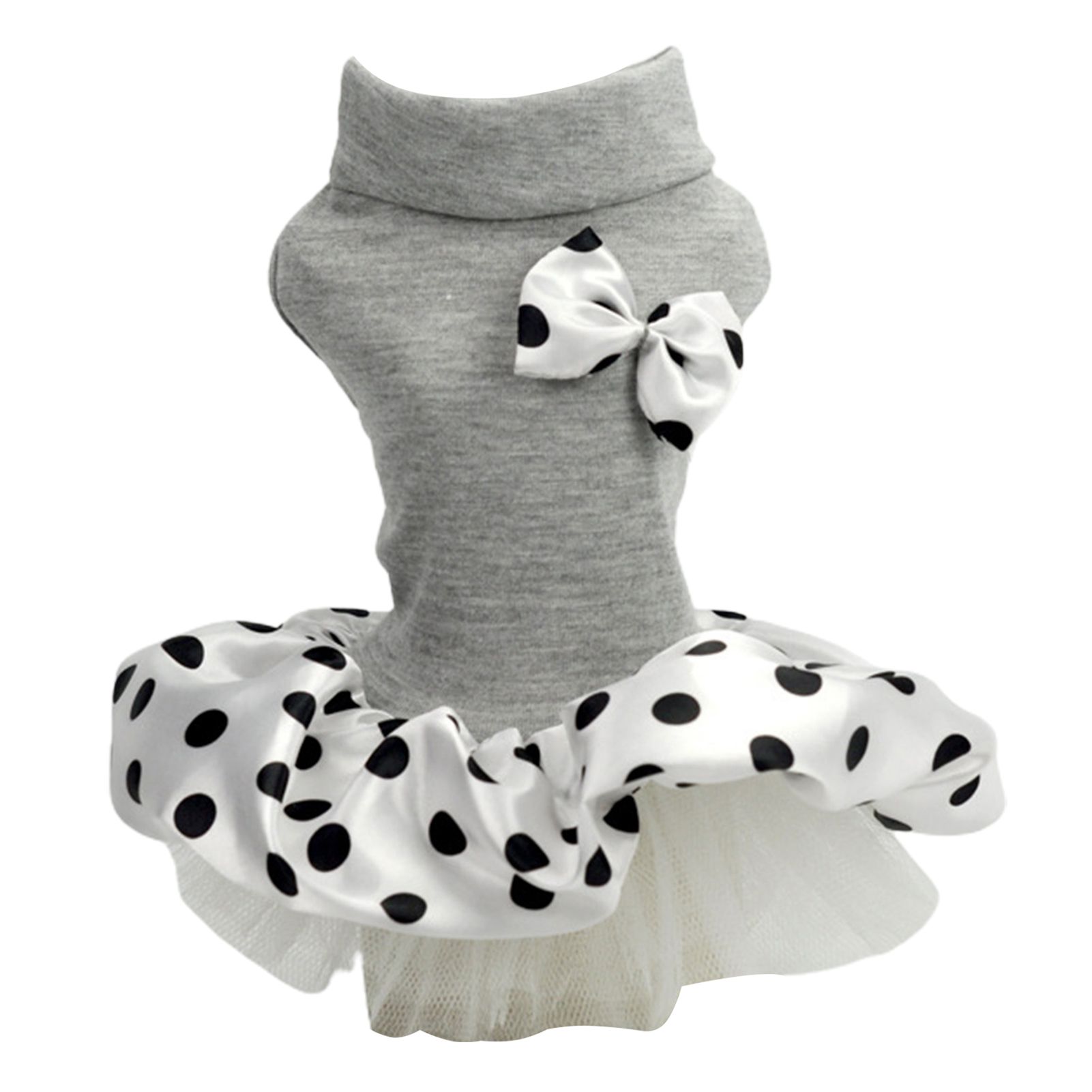 Pets Formal Dress Nice-looking Decorative Dot Pattern Dogs Dress