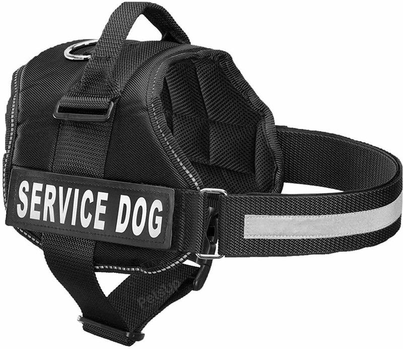 Pets Planet Service Dog Harness Dog Standard Harness  (Extra Large, BLACK)