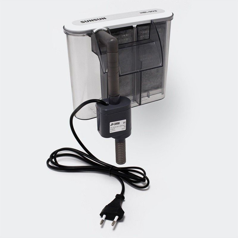 SUNSUN HBL-303 Aquarium Hang On Filter | Power : 3W | Output : 350L/H Canister Aquarium Filter  (Biological Filtration for Salt Water and Fresh Water)