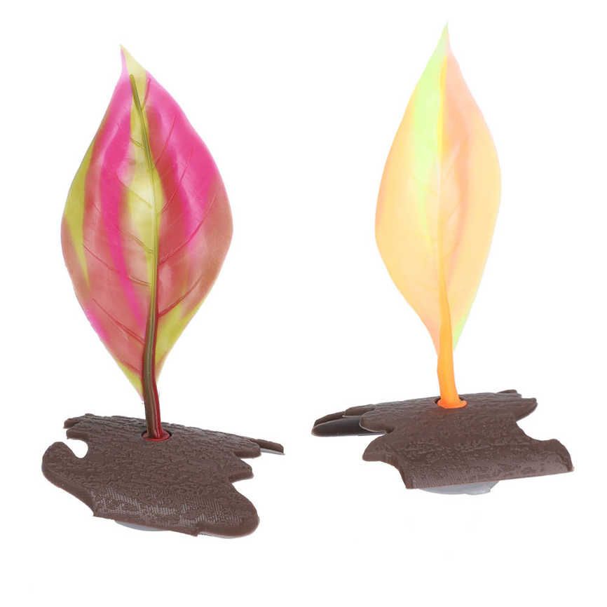 Fish Leaf Toy Aquarium Decorations Tank Silicone Artificial Fluorescent Ornaments