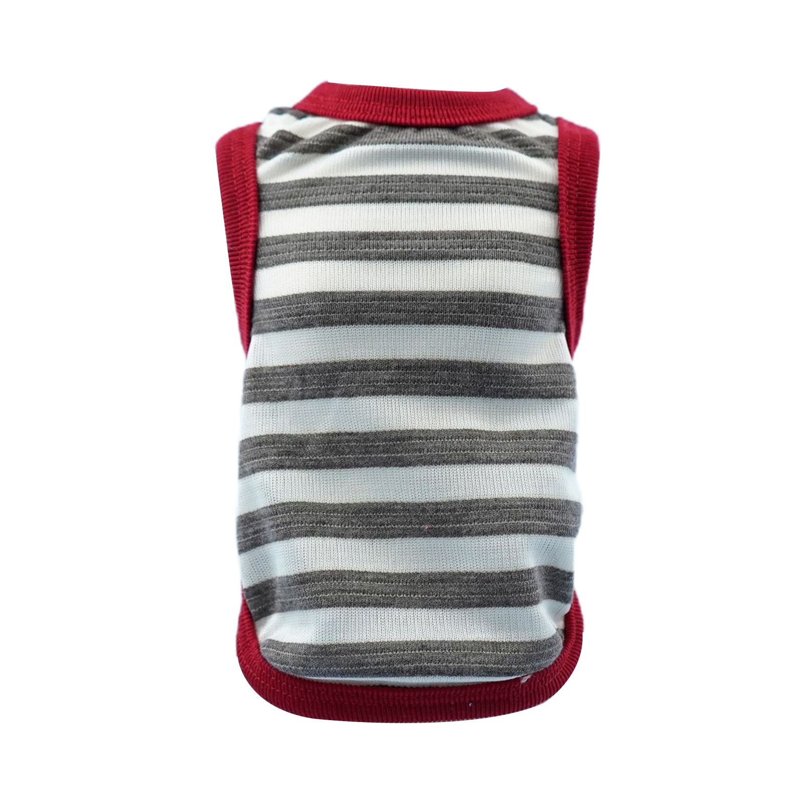 Pet Vest Sweat Absorption Pet Striped Pattern All-Match Vest Decor