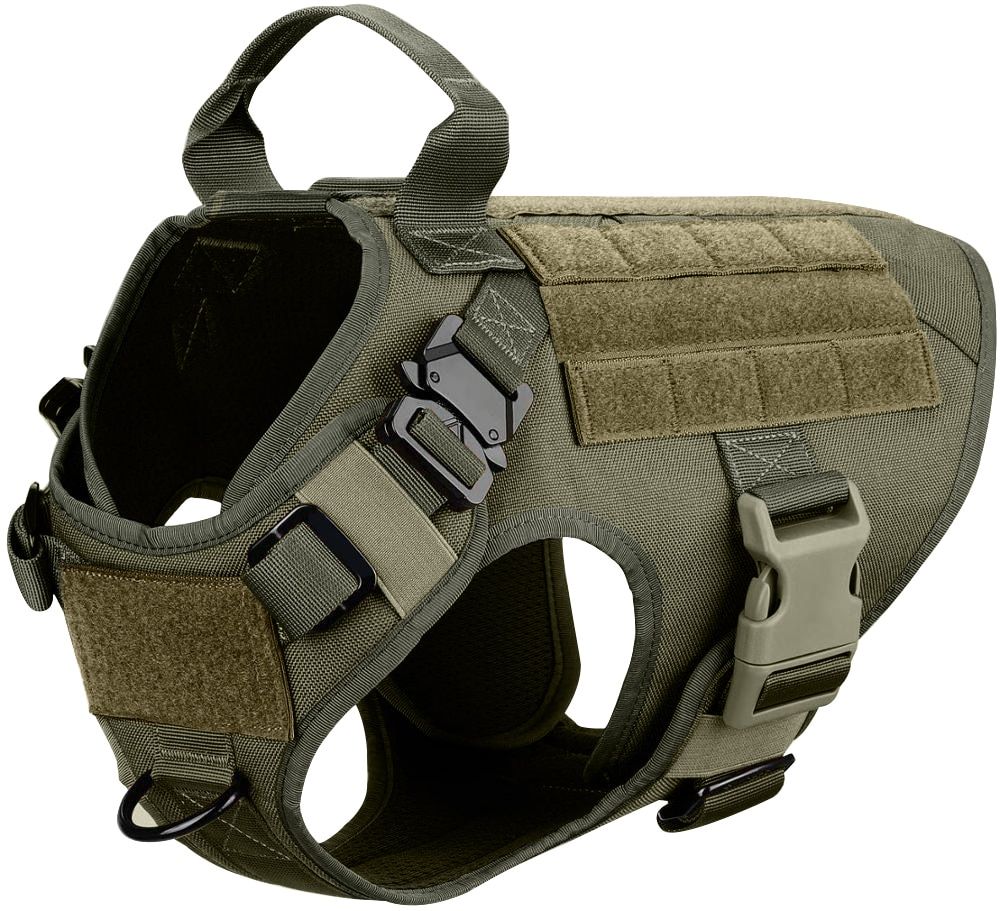 Tactical  Harness And Leash Set Metal Buckle Big  Vest German Shepherd Durable Pet Harness For Small Large s Training
