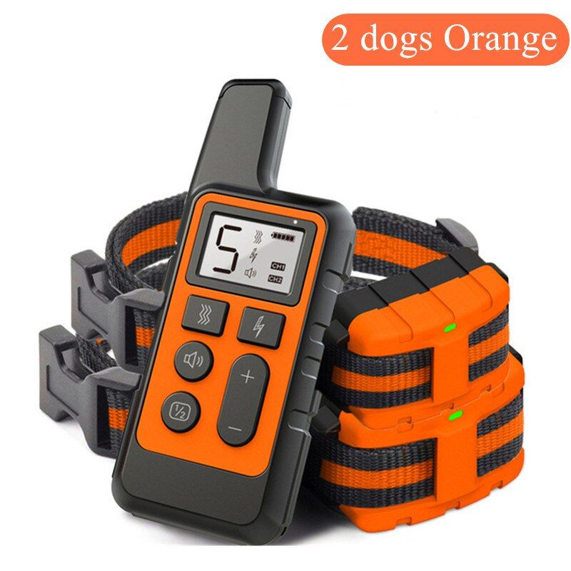 Electronic  Training Antilay Collar 3 In 1 Bark Control Collar For s 2 s Orange
