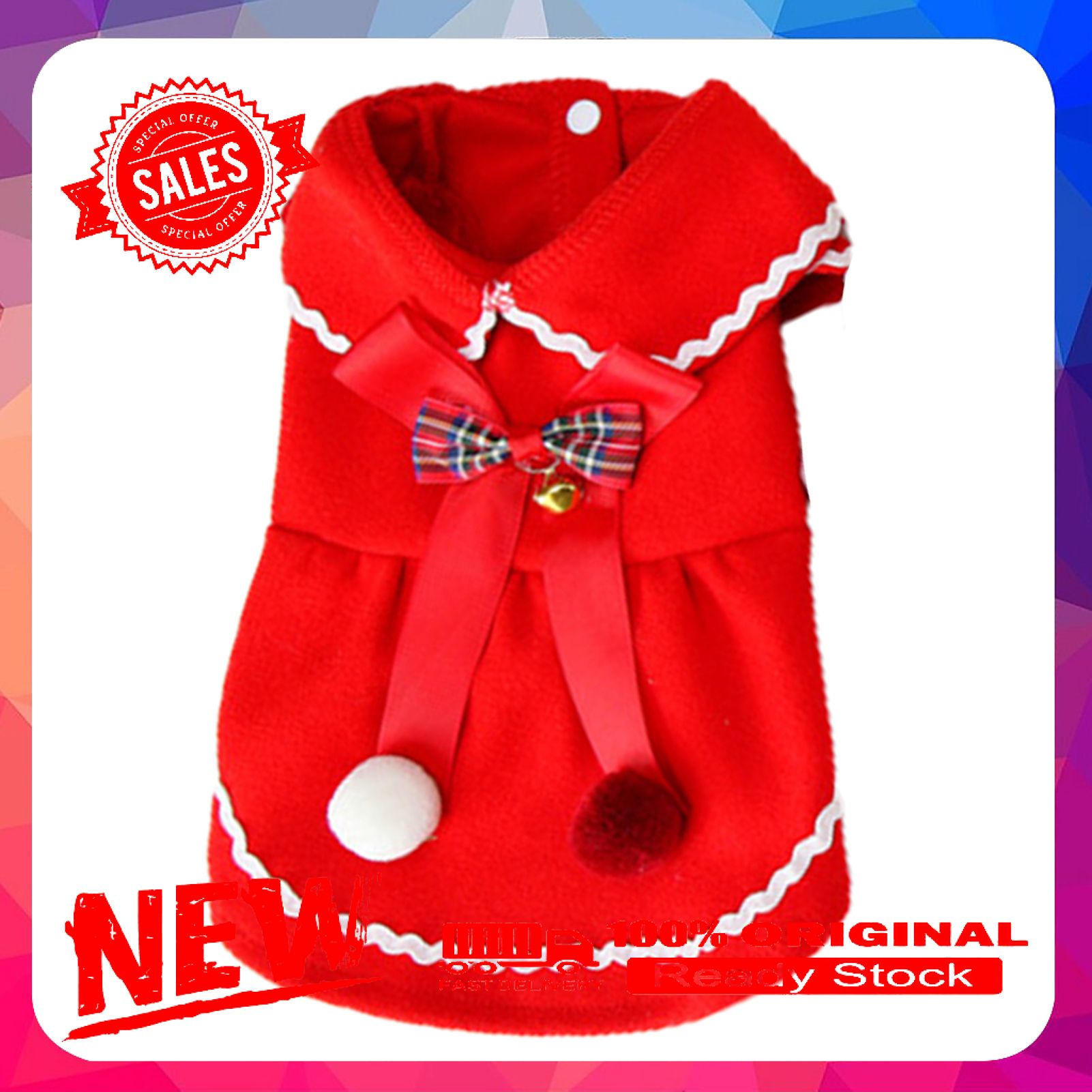 Pet Coat Turn-down Collar All-match Skin-friendly Pet Dogs Jacket Princess Costume for Small Dogs