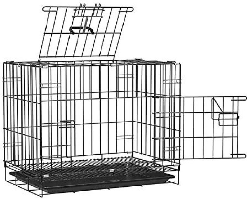 Rvpaws Dog Cage 36 Inch Black Hard Crate Pet Crate