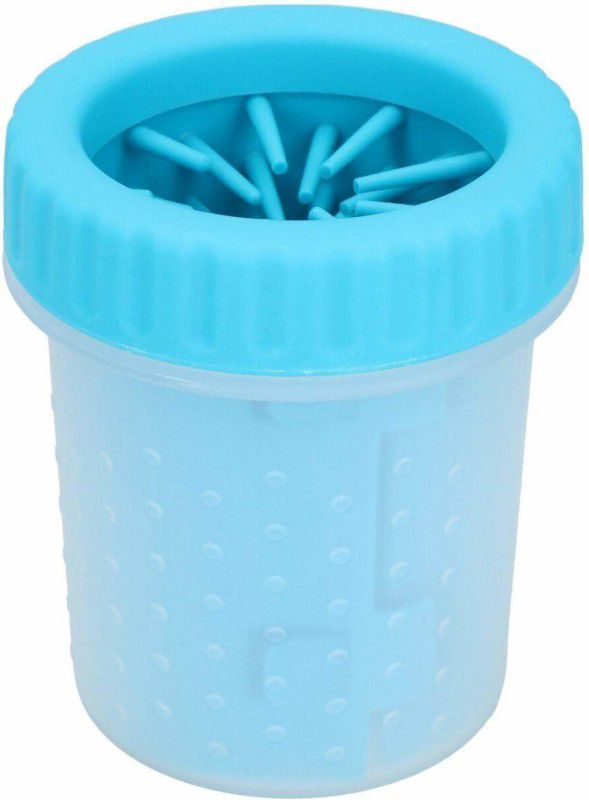 W9 MudBuster Silicon Plastic Portable Dog Paw Cleaner-Small Plain/ Bristle Brushes for Dog & Cat