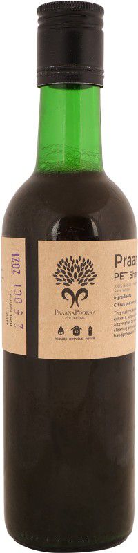 Praanapoorna Natural Bioenzyme with Soapnut,Shikakai and premium essential oil Pet Shampoo Anti-dandruff, Allergy Relief, Anti-parasitic Natural Dog Shampoo  (350 ml)