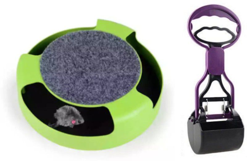 Regiis Cat Toy for with Mouse + Scooper Plastic Fetch Toy, Training Aid For Cat