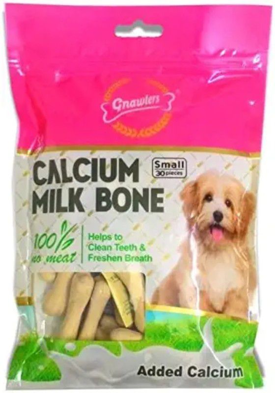 Gnawlers Calcium Milk Bone - 30 Piece Milk Dog Treat  (0.27 kg)