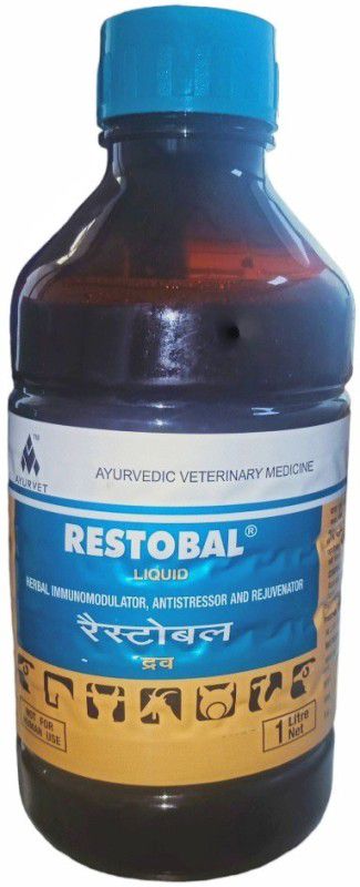 ADILAID RESTOBAL Herbal ImmuneBooster,Antistressor & Rejuventor for Small & Large Animal Pet Health Supplements  (1 L)