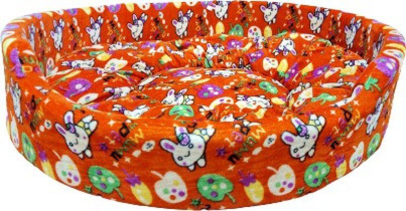 Flipkart Perfect Homes Studio Round Waterproof Dog | Cat bed Foam Polyester Waterproof Fabric XXXL Pet Bed  (Red, Green)