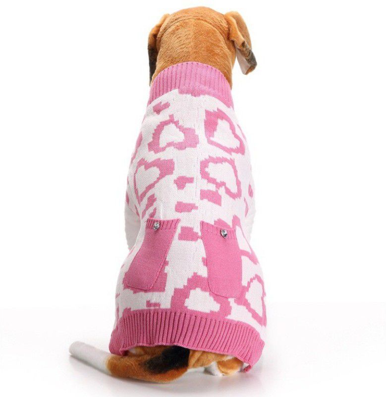 PETANGEL Sweater for Dog, Cat  (Pink)