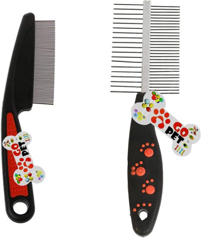 Go Pet Double Side Comb + Flea Comb Basic Comb for Dog & Cat