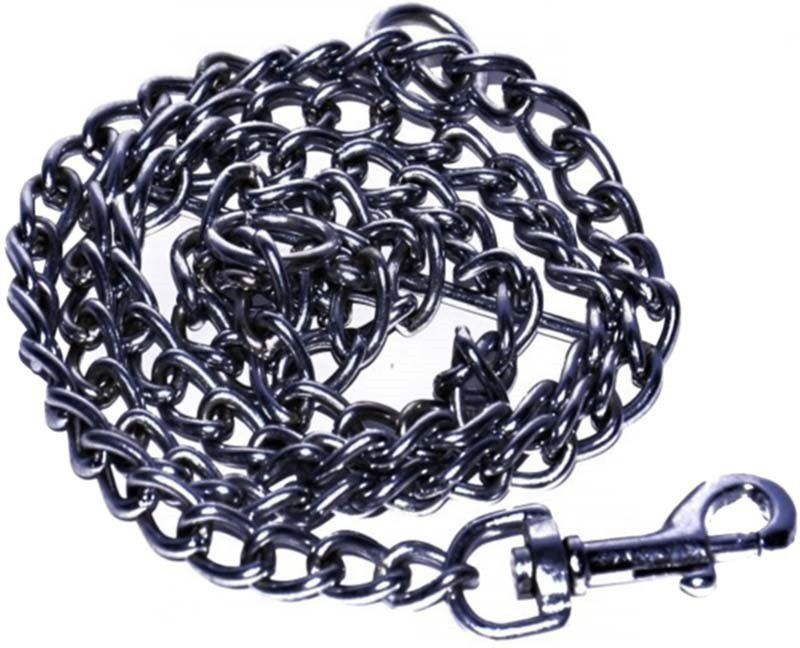 Pawzone Dog chock chain neck chain for small and medium Dog 24 inch 152 cm Dog Chain Leash  (Steel)