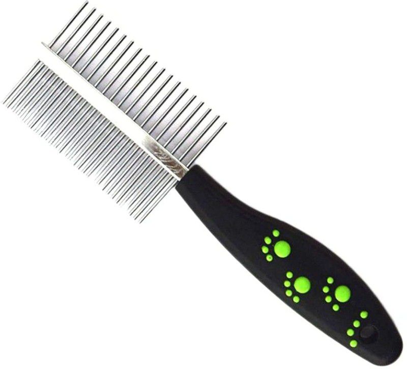 Attila Double Sided Pet Comb Stainless Steel Pin Dog Grooming Brush Basic Comb for Dog