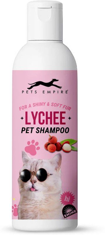 PETS EMPIRE Naturally Organic Body Shampoo for Pets,Pack of 1 (Lychee, 500ML) Conditioning, Hypoallergenic Lychee Cat Shampoo  (500 ml)