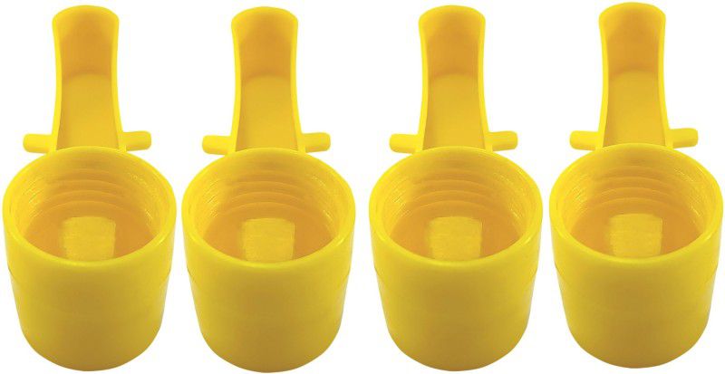 Skystar Plastic Pet Bowl & Bottle  (1 L Yellow)
