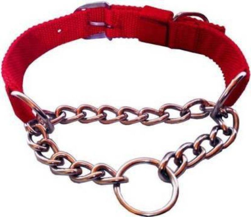 DCM PET MART 14 cm Dog Chain Leash  (Red)