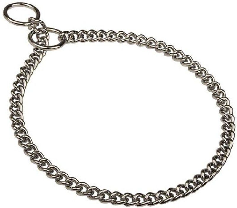 Deep Option 90 cm Dog Chain Leash  (Silver)