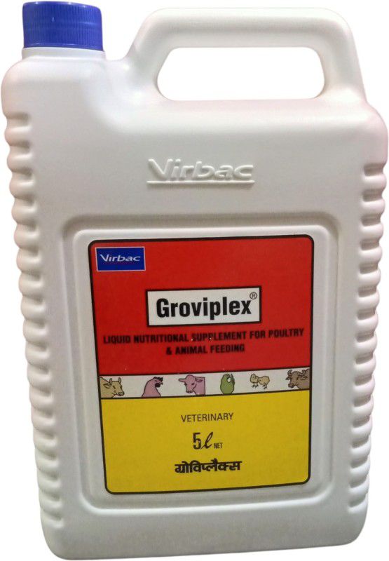 ADILAID Groviplex Liquid Nutrional Supplement For Poultry & Animal Feeding Pet Health Supplements  (5 L)