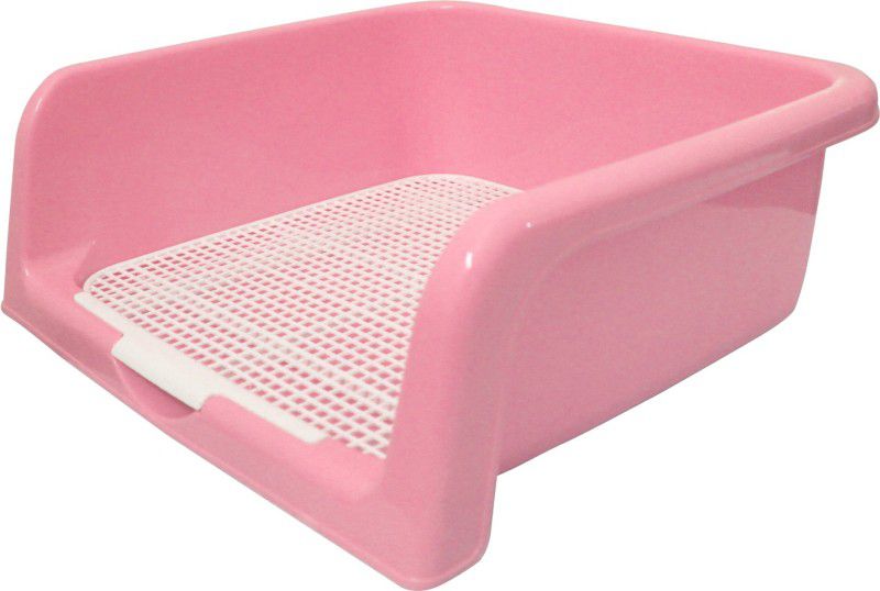 Jainsons Pet Products Indoor Plastic Toilet Training Box Pink Puppies Dog Cat Pet Litter Tray Refill