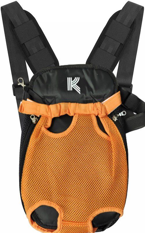 GLAZU Pet Carrier Shoulder Bag, Legs & Tail Out, Easy-Fit for dogs & cats Medium Orange Backpack Pet Carrier  (Suitable For Dog, Cat)