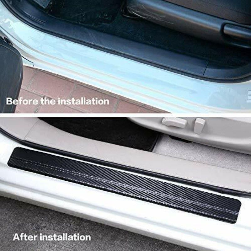 JK Beauty Carbon Fiber Door Edge Guard Bumper Cover Strips Compatible with All... Car Pet Door Protector