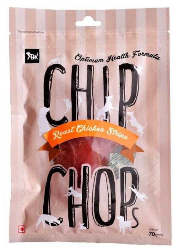 Chip Chops Chicken Strips Dog Snacks, 70 g Pack of 7 Chicken Dog Treat  (70 g, Pack of 7)