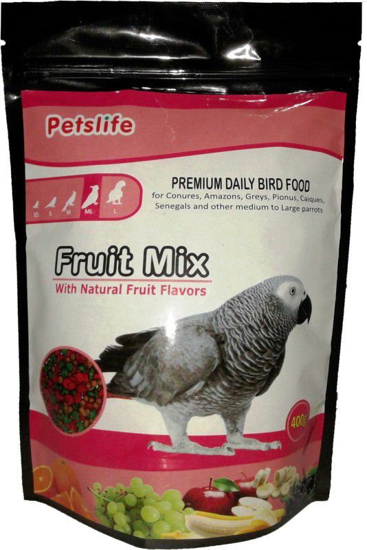 TAIYO Petslife Fruit Mix (ML) 400gm Nuts 0.4 kg Dry New Born Bird Food