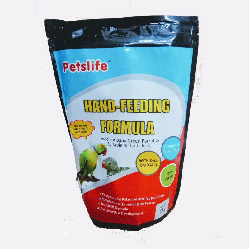 TAIYO parrot, budgies,love birds hand feeding formula Fruit, Oats, Nuts, Tropical Fruit, Rice, Vegetable 1 kg Dry New Born, Young Bird Food