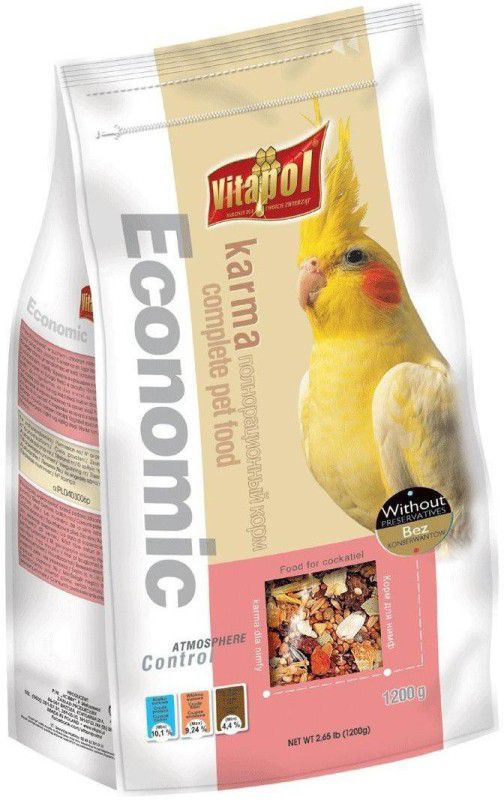 vitapol Vitapol Economic Food for Cockatiel (1200 G) Nuts, Fruit 1.2 kg Dry Adult, Young, Senior Bird Food